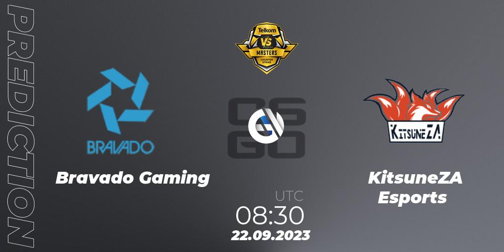 Bravado Gaming - KitsuneZA Esports: ennuste. 22.09.2023 at 08:30, Counter-Strike (CS2), VS Gaming League Masters 2023