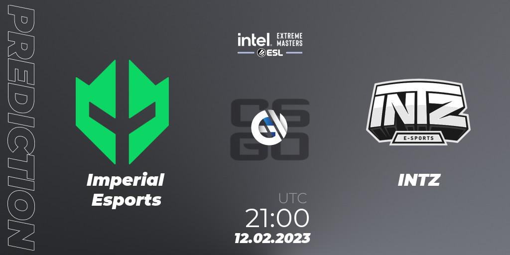 Imperial Esports - INTZ: ennuste. 12.02.2023 at 20:35, Counter-Strike (CS2), IEM Brazil Rio 2023 South America Open Qualifier 2