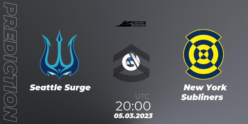 Seattle Surge - New York Subliners: ennuste. 05.03.2023 at 20:00, Call of Duty, Call of Duty League 2023: Stage 3 Major Qualifiers