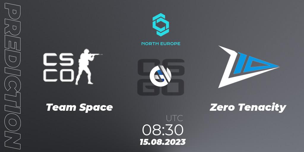 Team Space - Zero Tenacity: ennuste. 15.08.2023 at 08:30, Counter-Strike (CS2), CCT North Europe Series #7