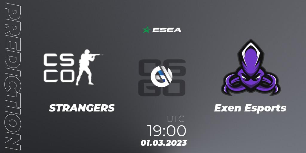 STRANGERS - Exen Esports: ennuste. 04.03.23, CS2 (CS:GO), ESEA Season 44: Advanced Division - Europe