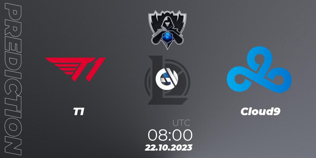 T1 - Cloud9: ennuste. 22.10.2023 at 07:00, LoL, Worlds 2023 LoL - Group Stage
