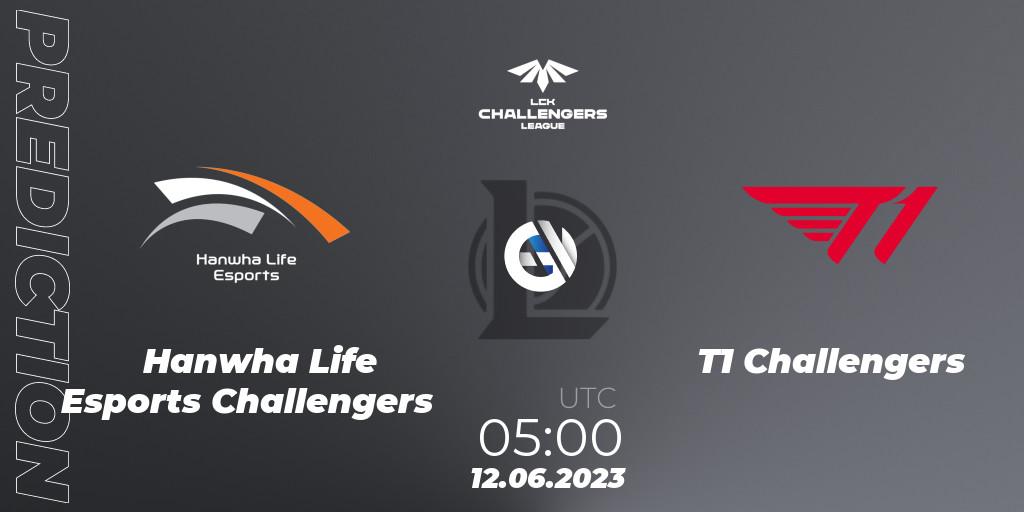 Hanwha Life Esports Challengers - T1 Challengers: ennuste. 12.06.23, LoL, LCK Challengers League 2023 Summer - Group Stage