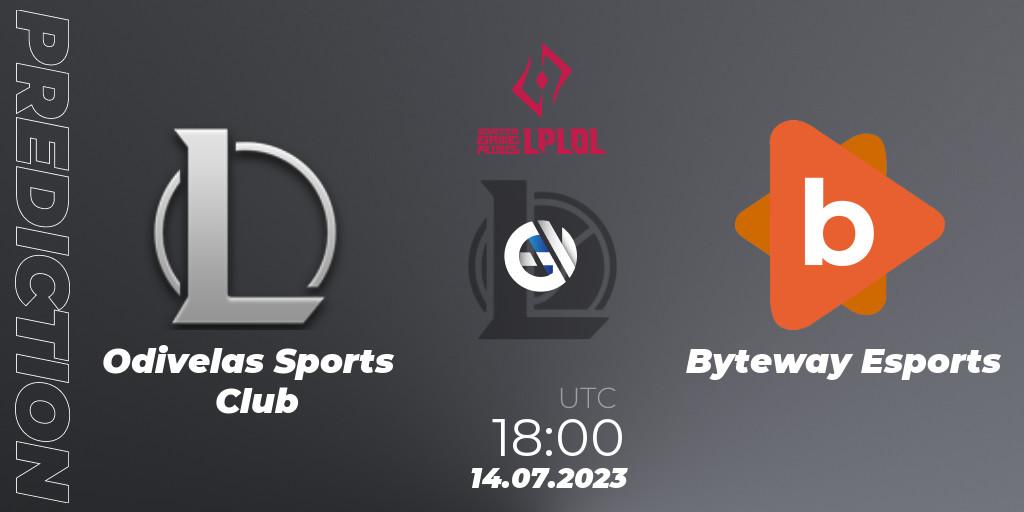 Odivelas Sports Club - Byteway Esports: ennuste. 14.07.2023 at 18:00, LoL, LPLOL Split 2 2023 - Group Stage