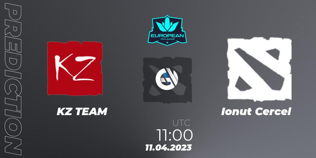 KZ TEAM - Ionut Cercel: ennuste. 11.04.2023 at 12:15, Dota 2, European Pro League Season 8
