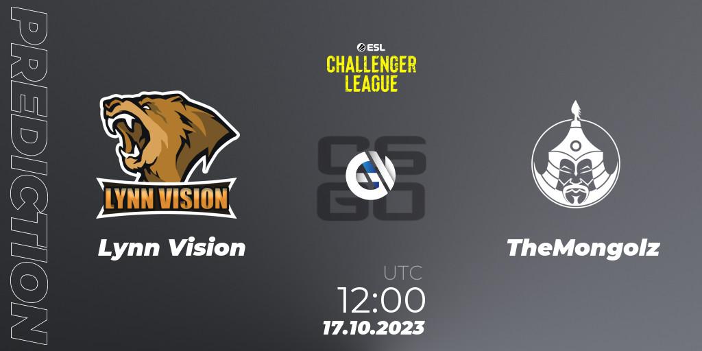 Lynn Vision - TheMongolz: ennuste. 09.12.2023 at 12:00, Counter-Strike (CS2), ESL Challenger League Season 46: Asia-Pacific