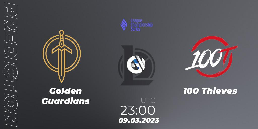 Golden Guardians - 100 Thieves: ennuste. 18.02.2023 at 02:00, LoL, LCS Spring 2023 - Group Stage