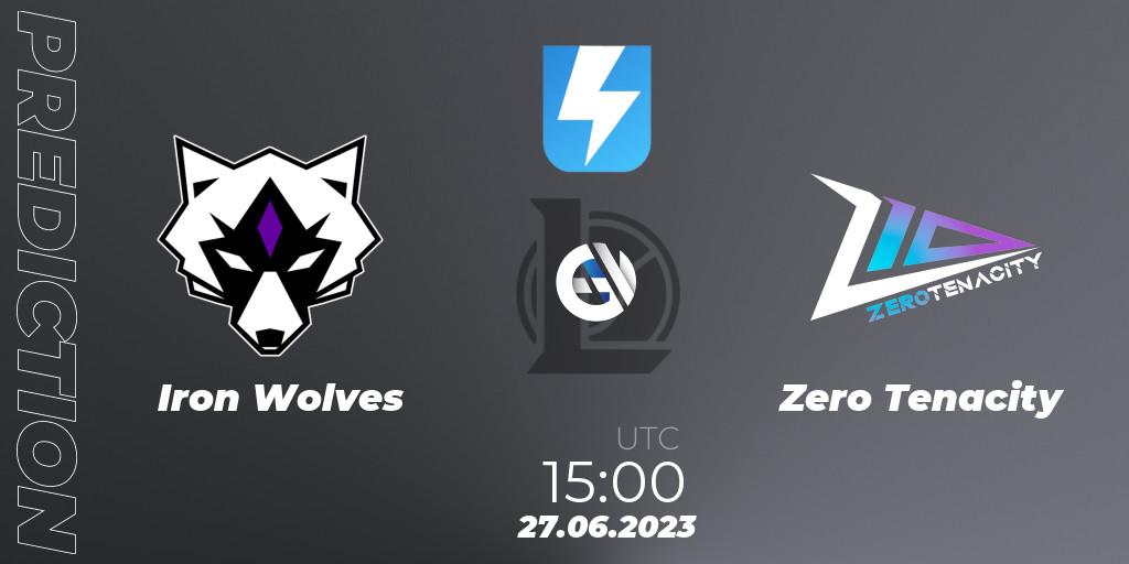 Iron Wolves - Zero Tenacity: ennuste. 27.06.2023 at 19:00, LoL, Ultraliga Season 10 2023 Regular Season