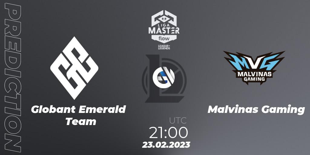 Globant Emerald Team - Malvinas Gaming: ennuste. 23.02.2023 at 21:00, LoL, Liga Master Opening 2023 - Group Stage