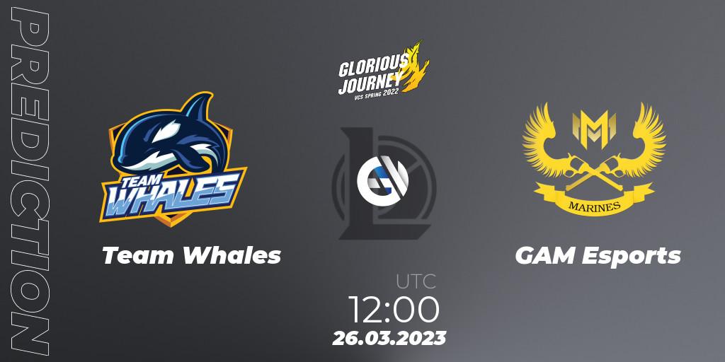 Team Whales - GAM Esports: ennuste. 26.03.23, LoL, VCS Spring 2023 - Group Stage
