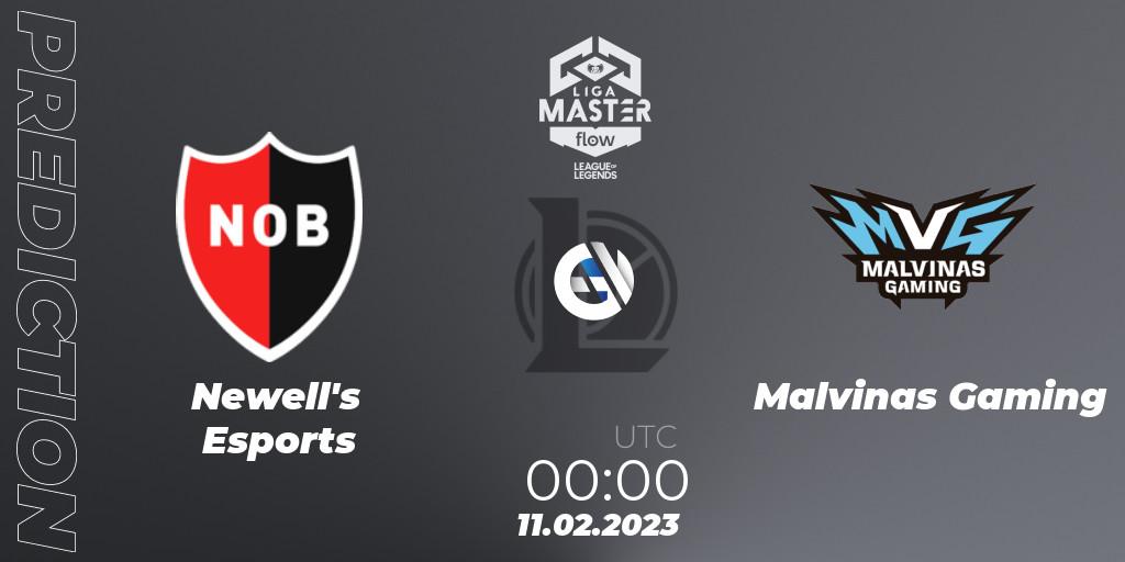 Newell's Esports - Malvinas Gaming: ennuste. 11.02.2023 at 00:00, LoL, Liga Master Opening 2023 - Group Stage