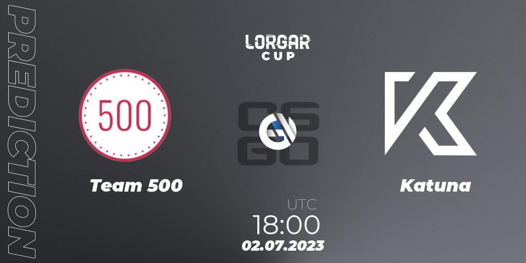 Team 500 - Katuna: ennuste. 02.07.23, CS2 (CS:GO), Lorgar Cup
