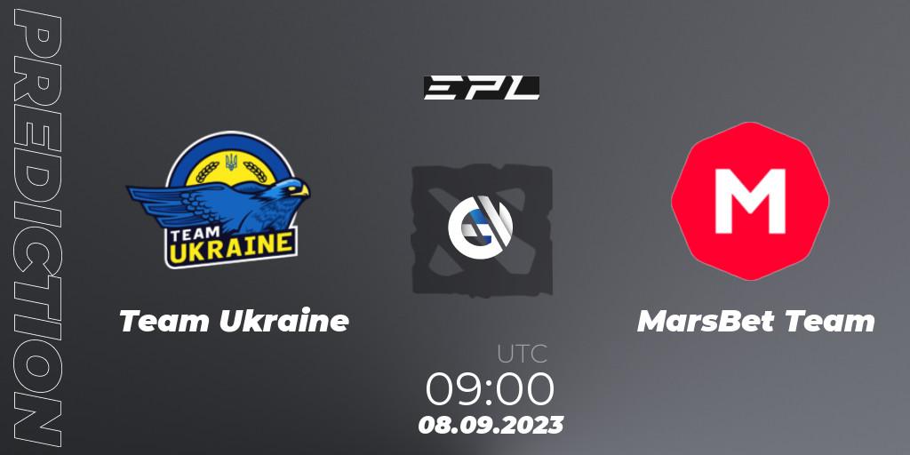 Team Ukraine - MarsBet Team: ennuste. 08.09.23, Dota 2, European Pro League Season 12