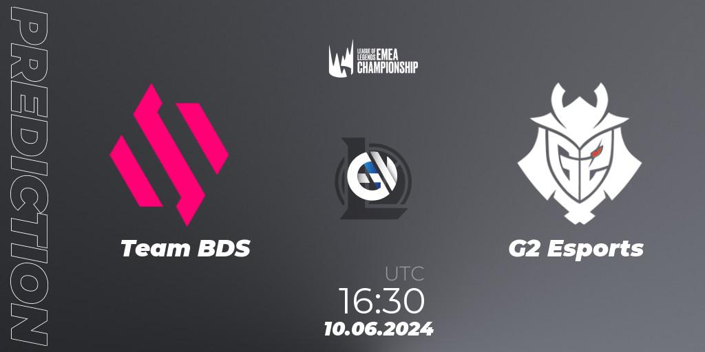 Team BDS - G2 Esports: ennuste. 10.06.2024 at 16:30, LoL, LEC Summer 2024 - Regular Season