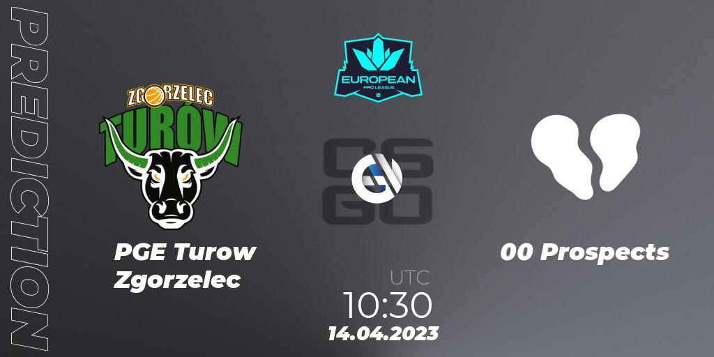 PGE Turow Zgorzelec - 00 Prospects: ennuste. 14.04.2023 at 10:30, Counter-Strike (CS2), European Pro League Season 7