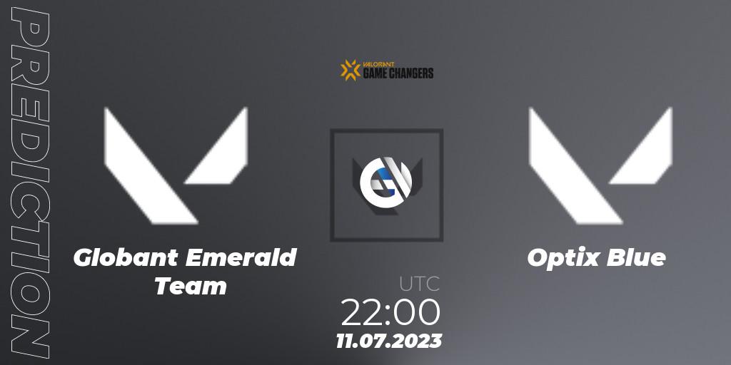 Globant Emerald Team - Optix Blue: ennuste. 11.07.2023 at 22:00, VALORANT, VCT 2023: Game Changers Latin America South