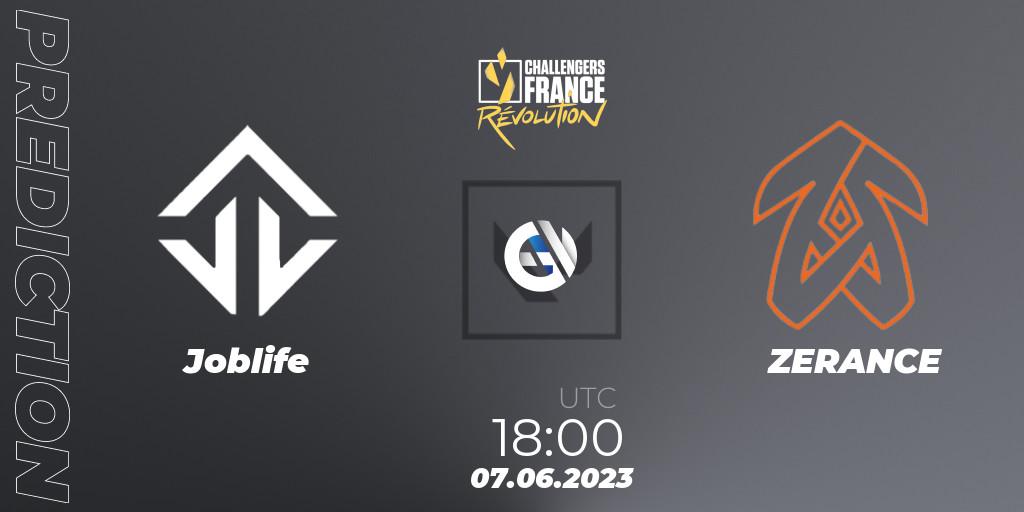 Joblife - ZERANCE: ennuste. 07.06.23, VALORANT, VALORANT Challengers 2023 France: Revolution Split 2 - Playoffs