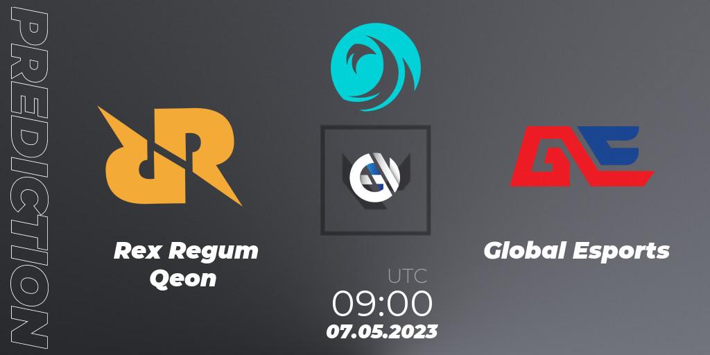 Rex Regum Qeon - Global Esports: ennuste. 07.05.23, VALORANT, VCT 2023: Pacific League