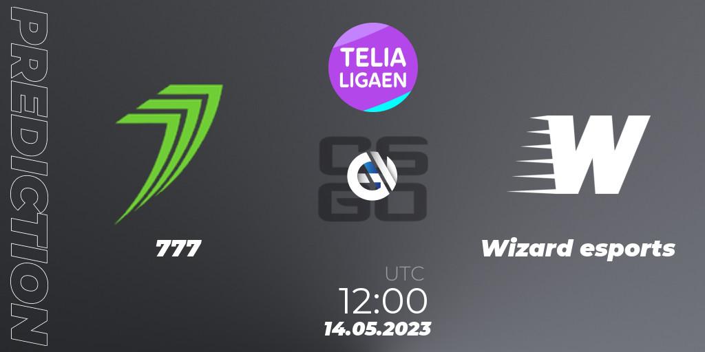 777 - Wizard esports: ennuste. 14.05.2023 at 12:15, Counter-Strike (CS2), Telialigaen Spring 2023