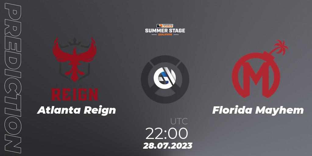 Atlanta Reign - Florida Mayhem: ennuste. 28.07.23, Overwatch, Overwatch League 2023 - Summer Stage Qualifiers