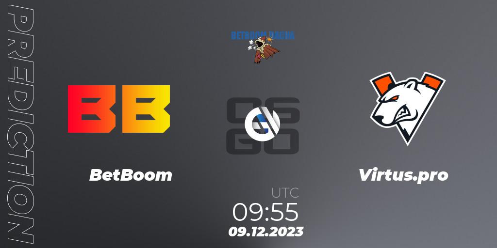 BetBoom - Virtus.pro: ennuste. 09.12.2023 at 09:55, Counter-Strike (CS2), BetBoom Dacha 2023