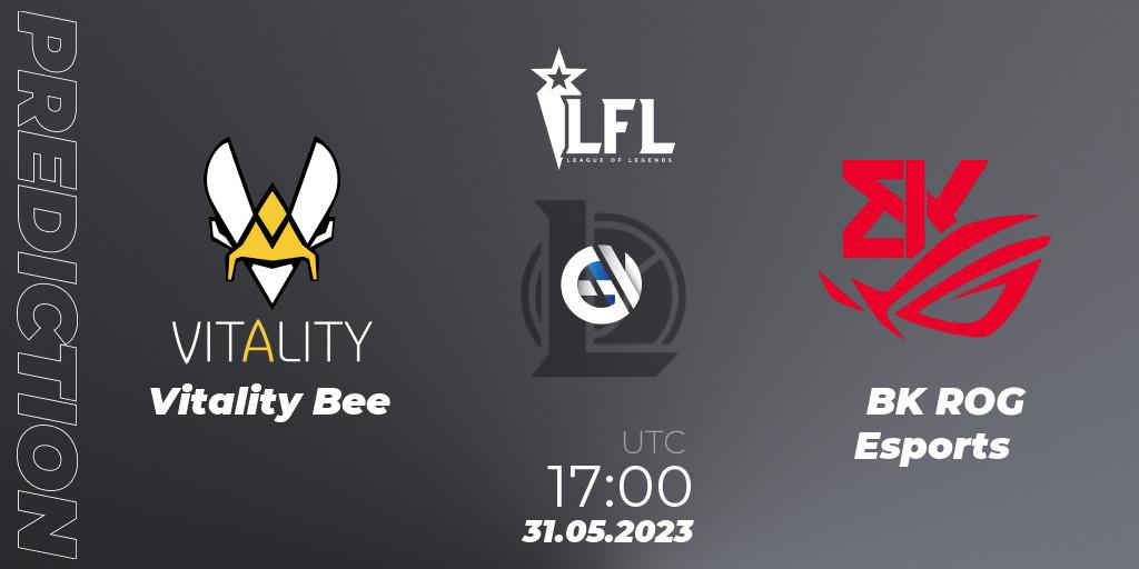Vitality Bee - BK ROG Esports: ennuste. 31.05.2023 at 17:00, LoL, LFL Summer 2023 - Group Stage