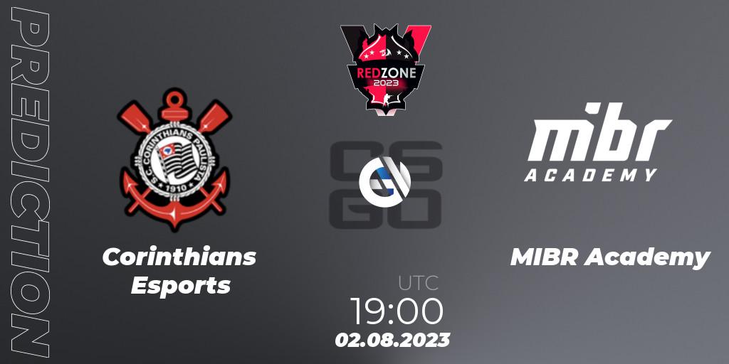 Corinthians Esports - MIBR Academy: ennuste. 02.08.2023 at 19:00, Counter-Strike (CS2), RedZone PRO League Season 5