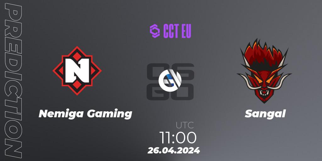 Nemiga Gaming - Sangal: ennuste. 26.04.24, CS2 (CS:GO), CCT Season 2 Europe Series 1
