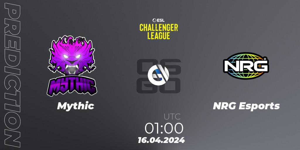 Mythic - NRG Esports: ennuste. 16.04.24, CS2 (CS:GO), ESL Challenger League Season 47: North America
