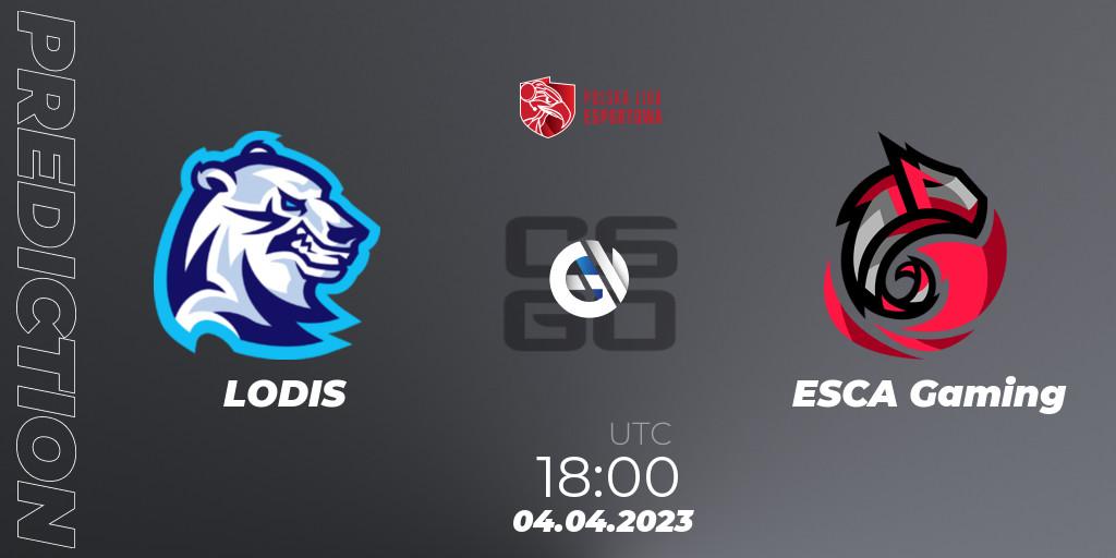 LODIS - ESCA Gaming: ennuste. 04.04.23, CS2 (CS:GO), Polska Liga Esportowa 2023: Split #1