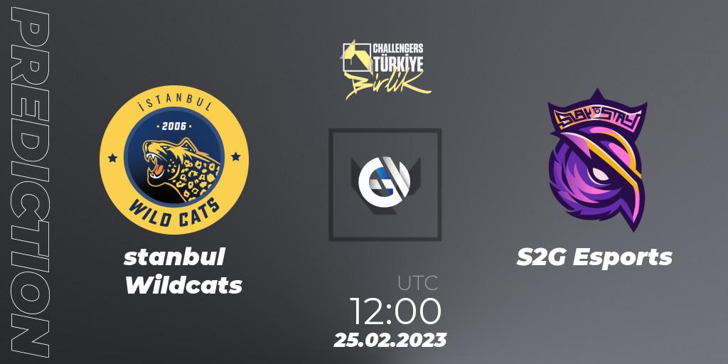 İstanbul Wildcats - S2G Esports: ennuste. 25.02.2023 at 11:30, VALORANT, VALORANT Challengers 2023 Turkey: Birlik Split 1
