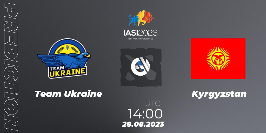 Team Ukraine - Kyrgyzstan: ennuste. 28.08.23, Dota 2, IESF World Championship 2023