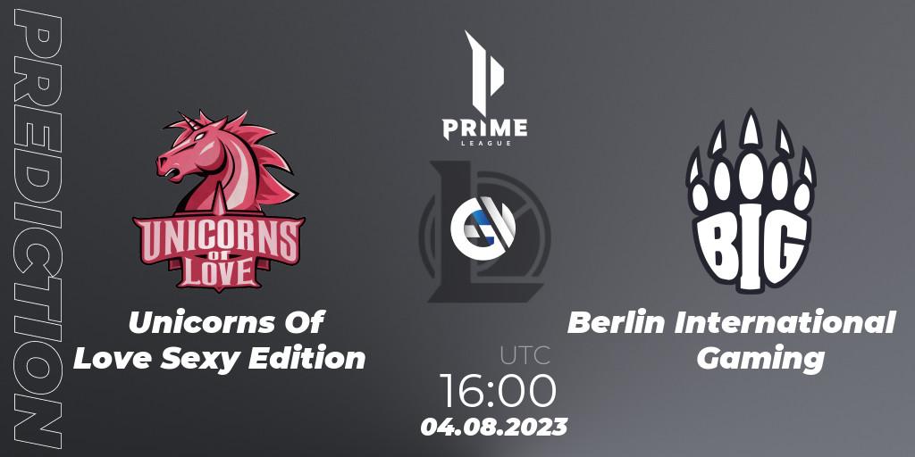 Unicorns Of Love Sexy Edition - Berlin International Gaming: ennuste. 04.08.23, LoL, Prime League Summer 2023 - Playoffs