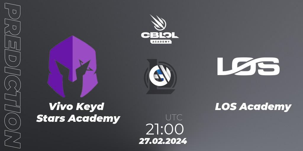 Vivo Keyd Stars Academy - LOS Academy: ennuste. 27.02.24, LoL, CBLOL Academy Split 1 2024