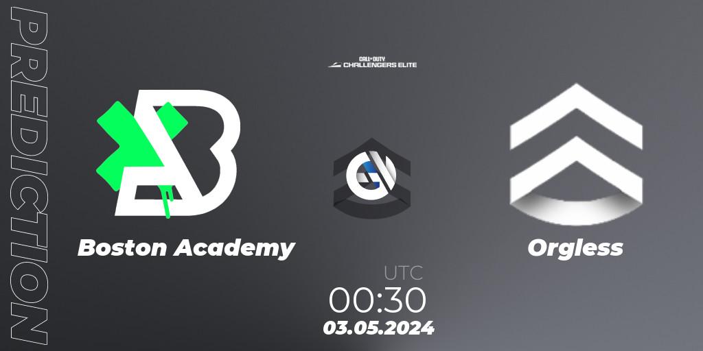 Boston Academy - Orgless: ennuste. 03.05.2024 at 00:30, Call of Duty, Call of Duty Challengers 2024 - Elite 2: NA