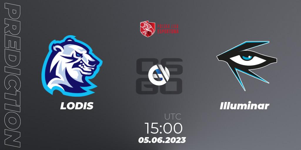 LODIS - Illuminar: ennuste. 05.06.23, CS2 (CS:GO), Polish Esports League 2023 Split 2