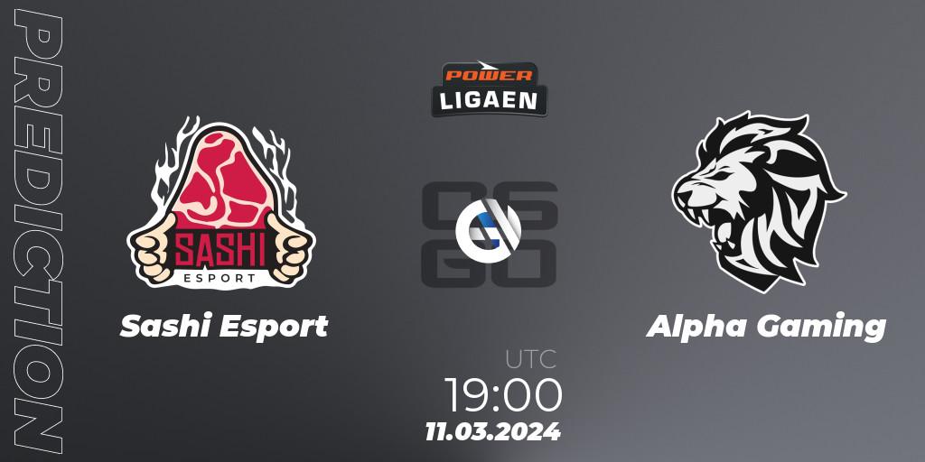 Sashi Esport - Alpha Gaming: ennuste. 11.03.24, CS2 (CS:GO), Dust2.dk Ligaen Season 25