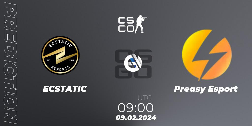 ECSTATIC - Preasy Esport: ennuste. 09.02.24, CS2 (CS:GO), European Pro League Season 13