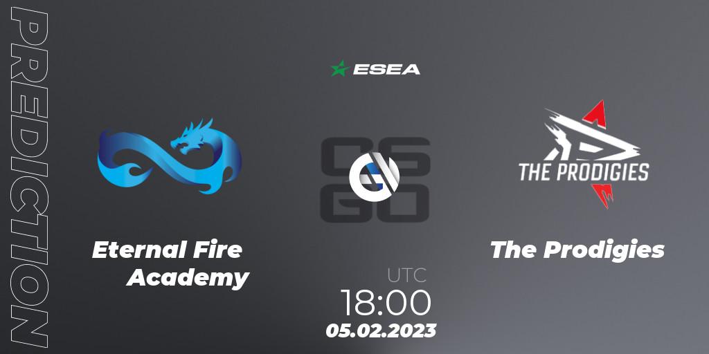 Eternal Fire Academy - The Prodigies: ennuste. 05.02.23, CS2 (CS:GO), ESEA Season 44: Advanced Division - Europe