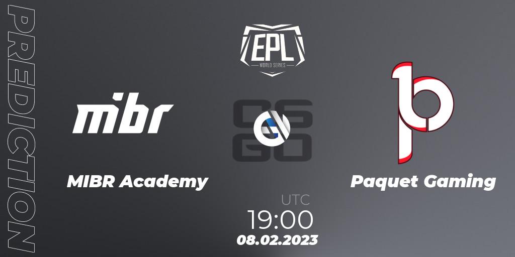 MIBR Academy - Paquetá Gaming: ennuste. 09.02.23, CS2 (CS:GO), EPL World Series: Americas Season 2