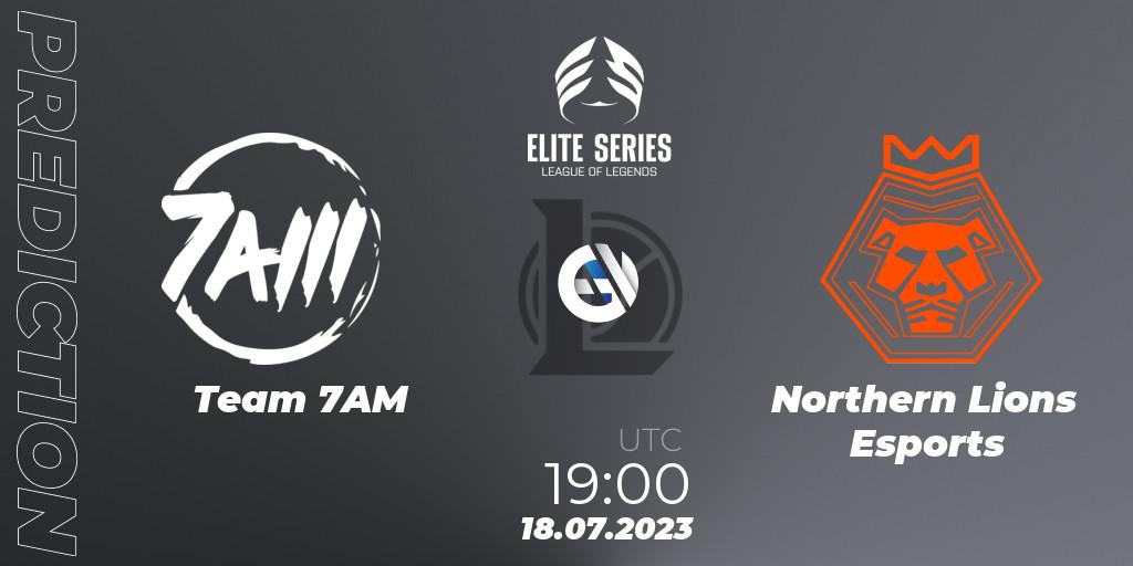 Team 7AM - Northern Lions Esports: ennuste. 18.07.23, LoL, Elite Series Summer 2023