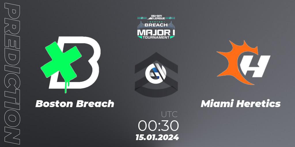 Boston Breach - Miami Heretics: ennuste. 15.01.2024 at 00:30, Call of Duty, Call of Duty League 2024: Stage 1 Major Qualifiers