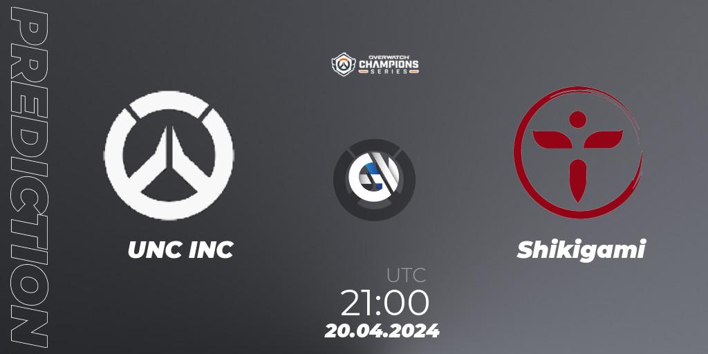 UNC INC - Shikigami: ennuste. 20.04.2024 at 21:00, Overwatch, Overwatch Champions Series 2024 - North America Stage 2 Group Stage