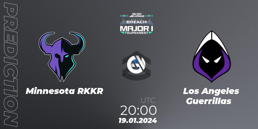 Minnesota RØKKR - Los Angeles Guerrillas: ennuste. 19.01.2024 at 20:00, Call of Duty, Call of Duty League 2024: Stage 1 Major Qualifiers