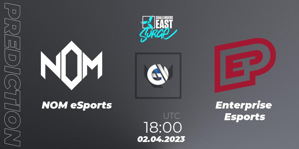 NOM eSports - Enterprise Esports: ennuste. 02.04.23, VALORANT, VALORANT Challengers 2023 East: Surge Split 2