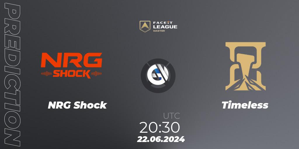 NRG Shock - Timeless: ennuste. 22.06.2024 at 22:00, Overwatch, FACEIT League Season 1 - NA Master Road to EWC