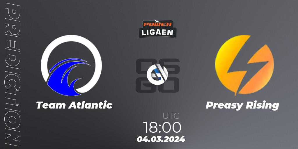 Team Atlantic - Preasy Rising: ennuste. 06.03.2024 at 18:00, Counter-Strike (CS2), Dust2.dk Ligaen Season 25