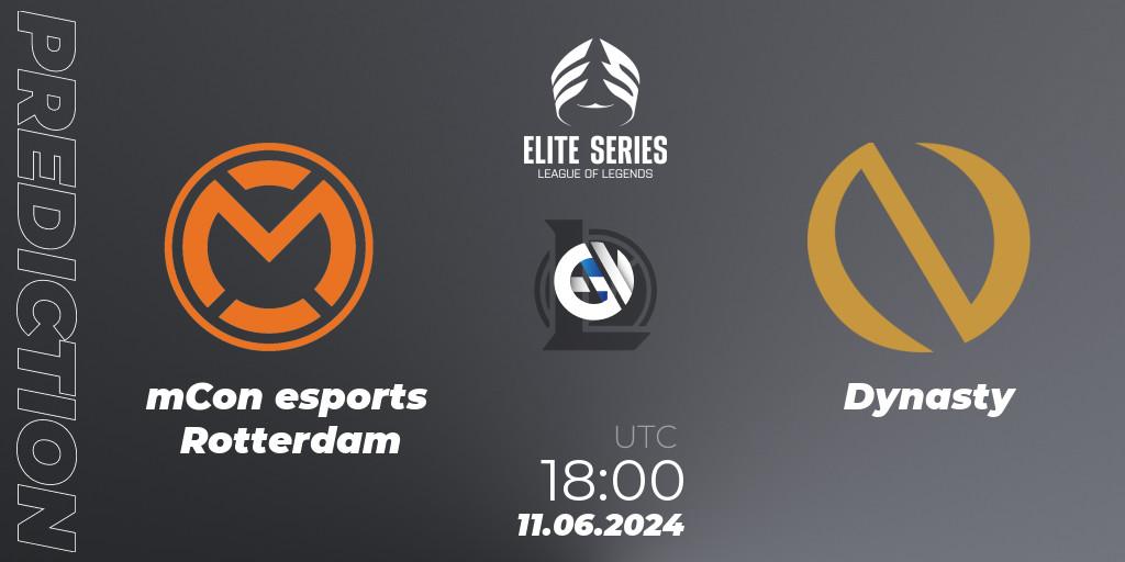 mCon esports Rotterdam - Dynasty: ennuste. 11.06.2024 at 18:00, LoL, Elite Series Summer 2024