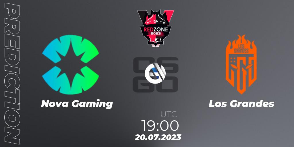 Nova Gaming - Los Grandes: ennuste. 20.07.2023 at 19:00, Counter-Strike (CS2), RedZone PRO League Season 5
