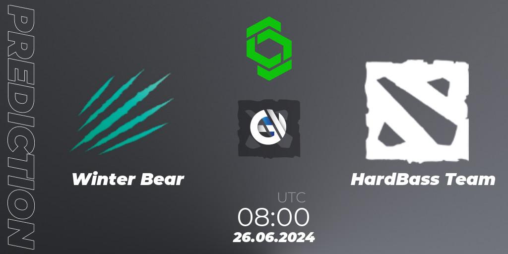 Winter Bear - HardBass Team: ennuste. 26.06.2024 at 08:00, Dota 2, CCT Dota 2 Series 1